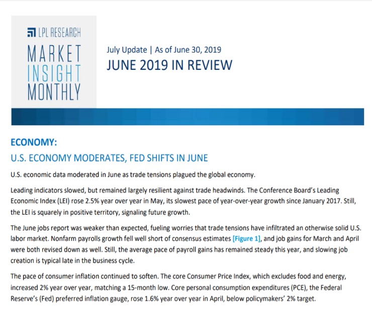 Market Insight Monthly | June 2019